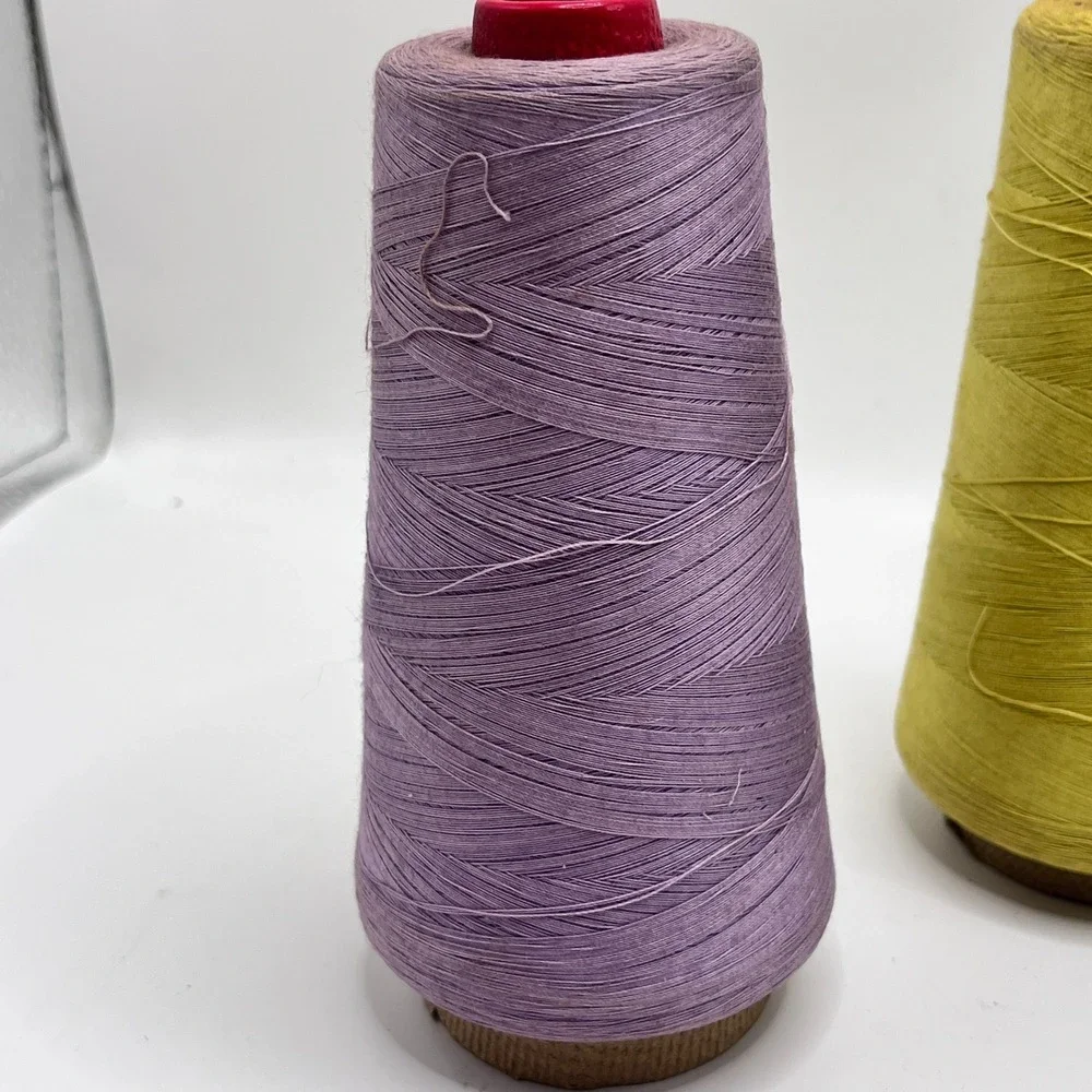 Vintage Crown Thread Co Loyal Mercerized Cotton Cones 6000 Yds 00-2 Set of 4